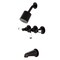 Kingston Brass Tub and Shower Faucet, Oil Rubbed Bronze, Wall Mount KBX8135DPL - alternate 1